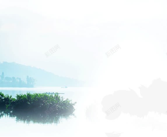 山水背景图png免抠素材_新图网 https://ixintu.com 中国风 天然 山 水 清新 湖面 背景 自然