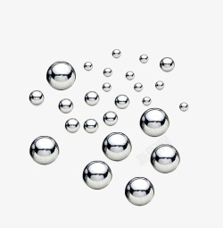 圆形小球泡实体零件金属球多个高清图片