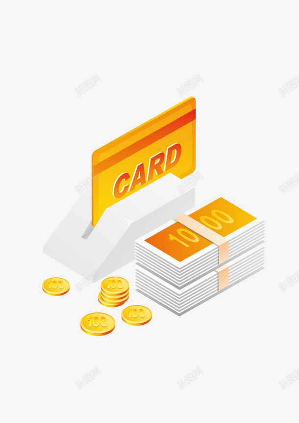 货币模板矢量图ai免抠素材_新图网 https://ixintu.com 信用卡 刷卡机 货币图片图 矢量图