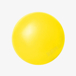 形变黄色绝缘体发亮球体橡胶制品实物高清图片