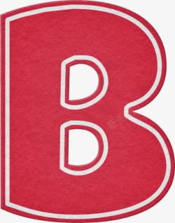 红色字母B素材