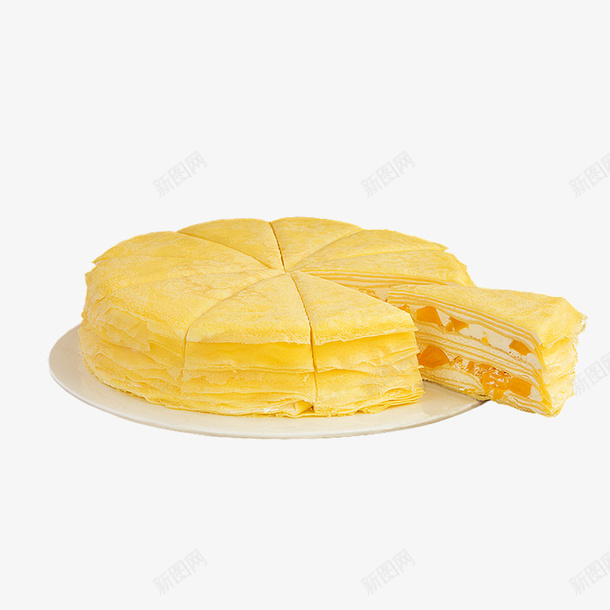 芒果千层蛋糕png免抠素材_新图网 https://ixintu.com 千层蛋糕 水果蛋糕 甜食设计 芒果千层蛋糕 芒果蛋糕 蛋糕设计