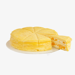 芒果千层蛋糕素材