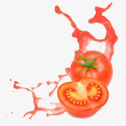 矢量西红柿果汁蕃茄高清图片