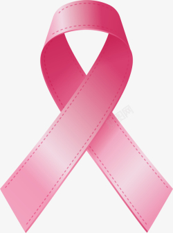 乳腺癌乳腺癌粉红色丝带矢量图高清图片