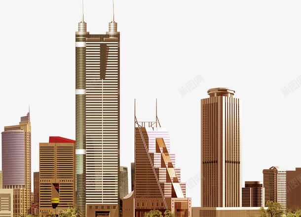 深圳城市png免抠素材_新图网 https://ixintu.com 地产 建筑物 现代化 高楼大厦
