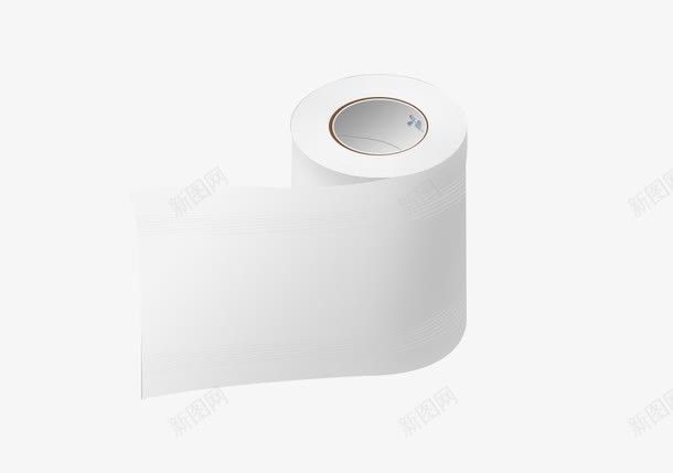 一卷卫生纸png免抠素材_新图网 https://ixintu.com 一卷纸巾 卫生纸 生活用品 白色 纸巾