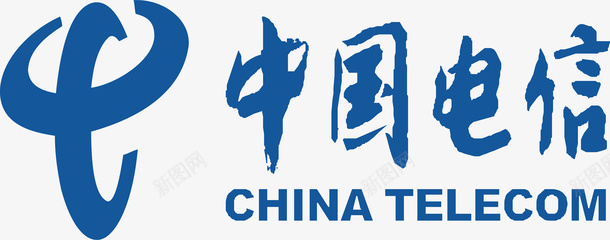 中国电信logo矢量图图标图标