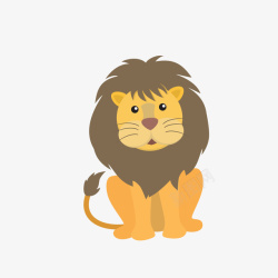 涂色教程手绘动物狮子矢量图高清图片