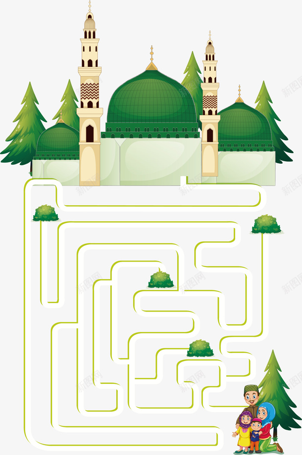 绿色宫殿迷宫地图矢量图ai免抠素材_新图网 https://ixintu.com 宫殿 矢量png 矢量图 绿色宫殿 绿色迷宫 迷宫 迷宫地图 迷宫线路