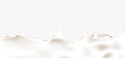 白色丝滑牛奶花装饰元素素材