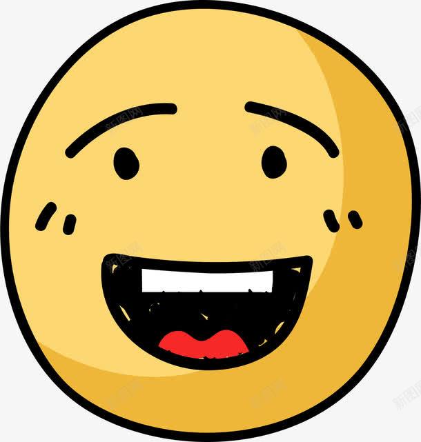 憨笑表情png免抠素材_新图网 https://ixintu.com emoji 傻笑 卡通手绘 大黄脸 憨笑 表情包