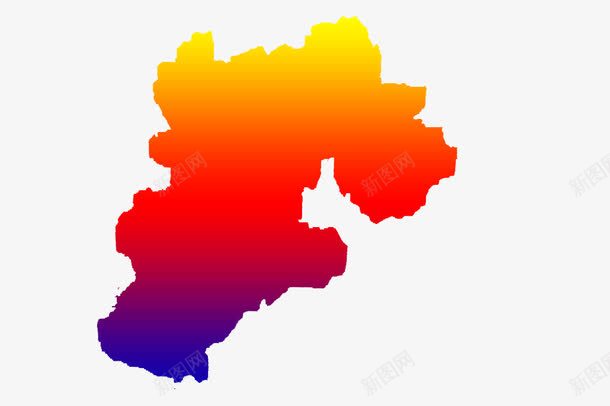 渐变河北地图png免抠素材_新图网 https://ixintu.com 地图 河北 河北地图 渐变色 色彩鲜艳