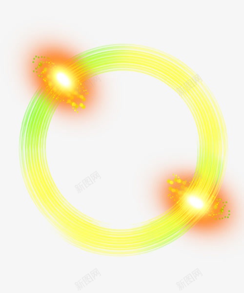 金色炫光图png免抠素材_新图网 https://ixintu.com 圆圈 效果 炫光 炫酷 金色