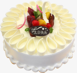 生日迎宾牌悉尼之风酸奶蛋糕高清图片