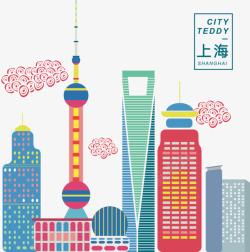 上海东方明珠标志性建筑素材