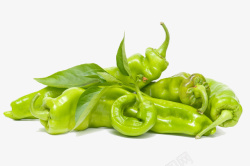 绿色有机食物标签青辣椒摄影高清图片