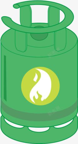 绿色煤气罐素材