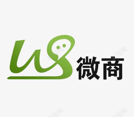 绿色字母及微商文字标志图标图标