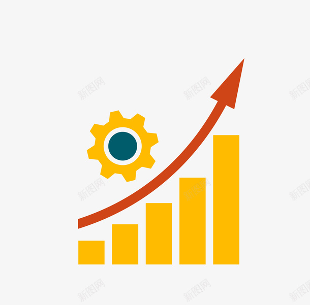 卡通扁平化柱状图分析矢量图eps免抠素材_新图网 https://ixintu.com 卡通柱状图分析 扁平化柱状图分析 柱状图 柱状图分析 比例柱状图 矢量图 矢量柱状图分析 箭头 齿轮