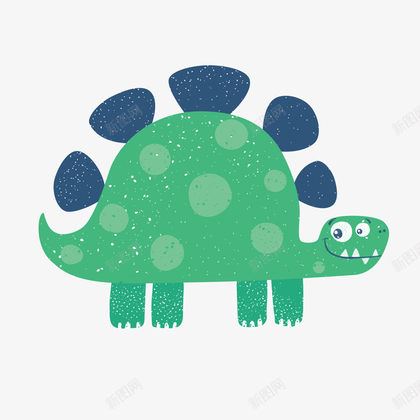 绿色创意恐龙动物元素png免抠素材_新图网 https://ixintu.com 创意 动物 卡通 可爱 恐龙 扁平化 绿色