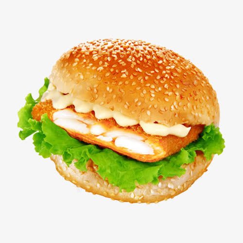 美味汉堡png免抠素材_新图网 https://ixintu.com 可口 汉堡 生菜 肉饼 肯德基食物 蟹黄堡 面包片