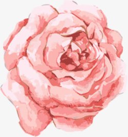 创意合成水彩花卉植物玫瑰花素材