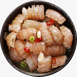 汤鲜味美富贵虾姑高清图片