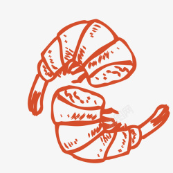 十三香龙虾实物png手绘红色虾肉高清图片