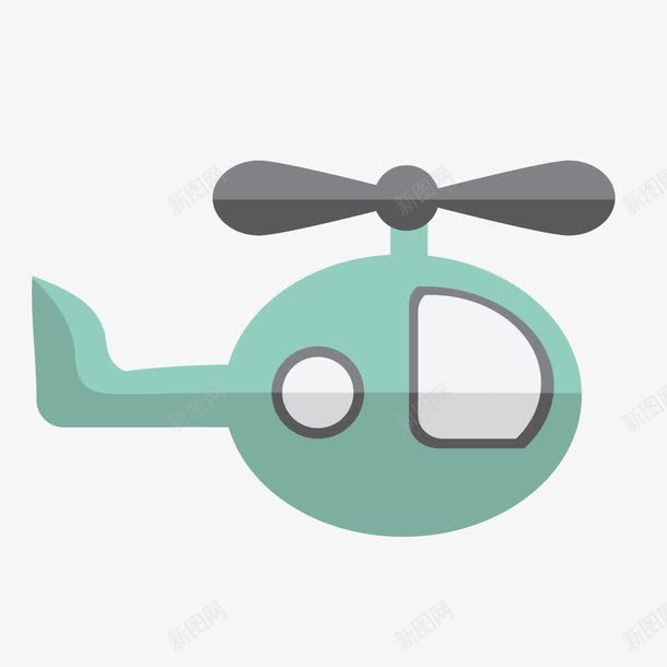 绿色的直升飞机标签png免抠素材_新图网 https://ixintu.com 卡通 标签设计 直升飞机 绿色 贴纸设计 飞机