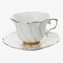 欧式复古咖啡杯碟素材