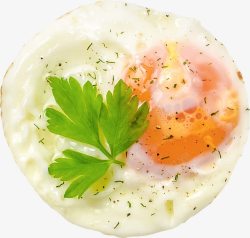 蛋白蛋黄早餐煎蛋高清图片