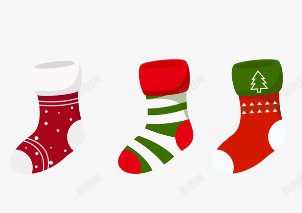 圣诞元素圣诞袜png免抠素材_新图网 https://ixintu.com 圣诞节 圣诞节元素 圣诞袜 袜子