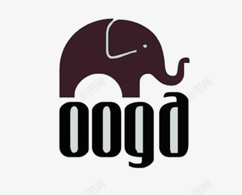 骑大象大象头衣服logo装饰图标图标