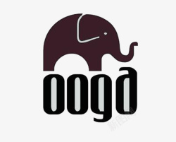 大象头衣服logo装饰图标图标