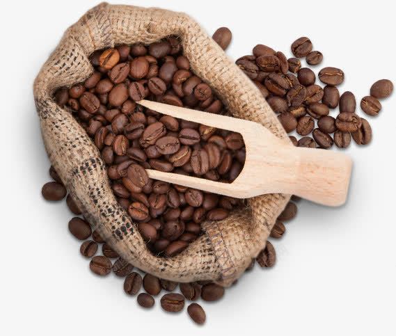品质咖啡豆png免抠素材_新图网 https://ixintu.com 咖啡 咖啡豆 材料 豆子 饮料 麻布袋