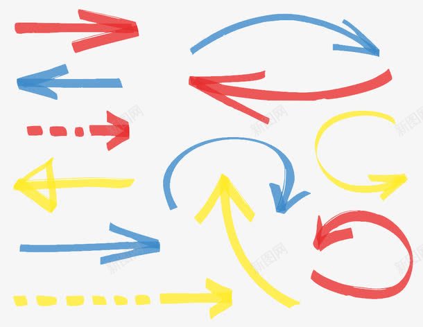 马克笔手绘彩色箭头png免抠素材_新图网 https://ixintu.com 彩色 彩色手绘 彩色箭头 手绘 箭头 马克 马克笔 马克笔画