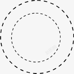 虚线圆环圆圈素材