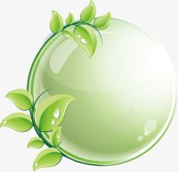 手工水晶叶子绿色水晶高清图片