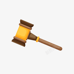 法院锤一个木头的法律锤子高清图片