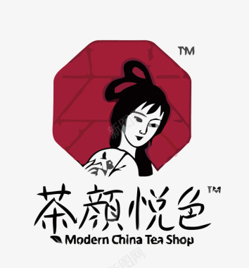 茶颜悦色奶茶店LOGO矢量图图标图标