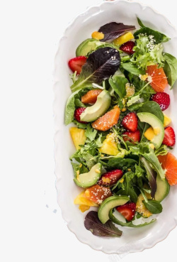 进口健康美食美味水果沙拉高清图片