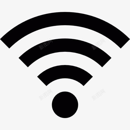 WiFi信号图标png_新图网 https://ixintu.com 互联网接口 互联网连接 无线 无线网络 无线连接