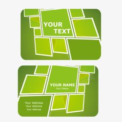 绿色矩形科技感卡片背景素材