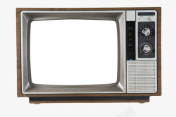 灰色边框电视机古代器物实物素材