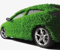 绿色树叶汽车环保装饰素材