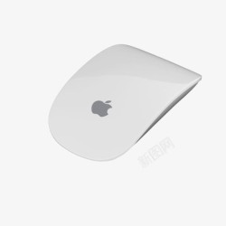 白色反光白色苹果鼠标高清图片