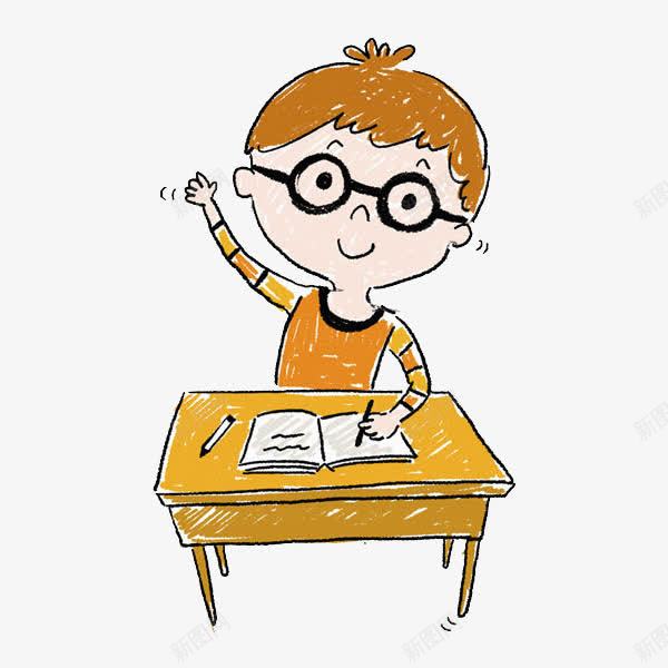 写作业的男孩png免抠素材_新图网 https://ixintu.com 书桌 作业本 可爱的 学生 男孩 眼镜 铅笔