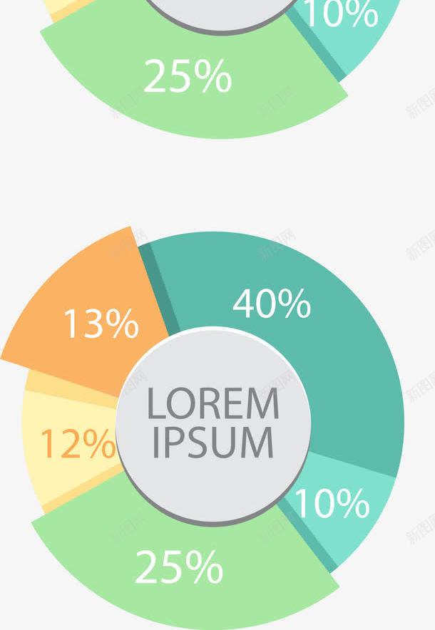 手绘环形数据图png免抠素材_新图网 https://ixintu.com PPT 圆环统计图 手绘 数据图 环形 立体 饼状图