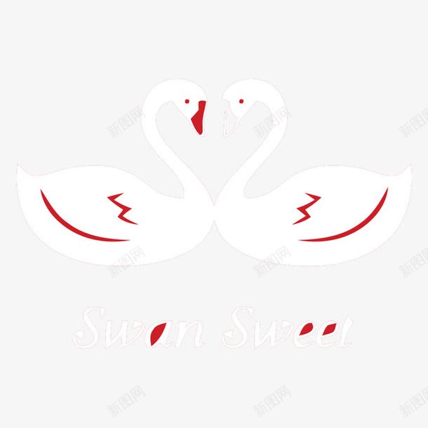 婚礼logo图标png_新图网 https://ixintu.com logo设计 婚庆 婚礼 婚礼logo 结婚 花纹图案 鸳鸯 鹅